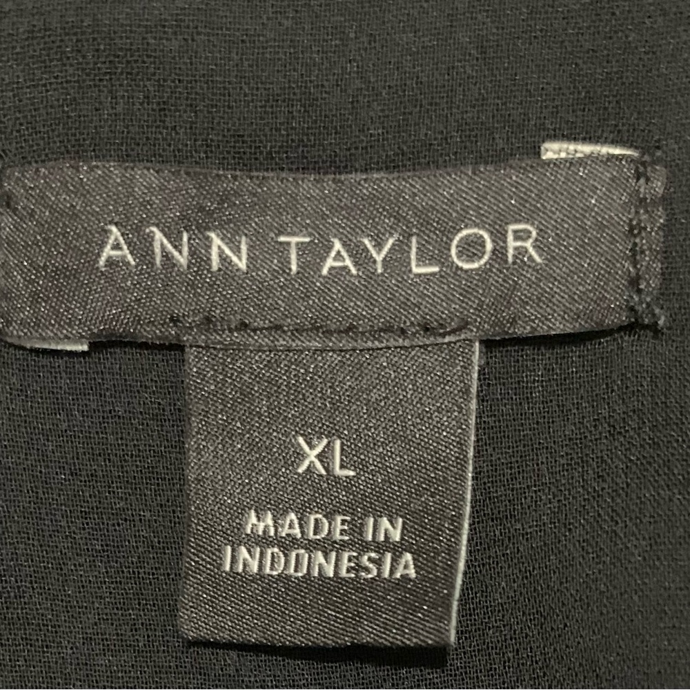 Ann Taylor Elegant Black Tie-Back cut out dress - Picture 2 of 14